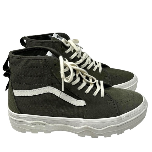 VANS Sentry Sk8-Hi WC Shoe Women Casual Sneakers Suede Canvas Khaki VN0A5KY5BXV - Picture 2 of 7